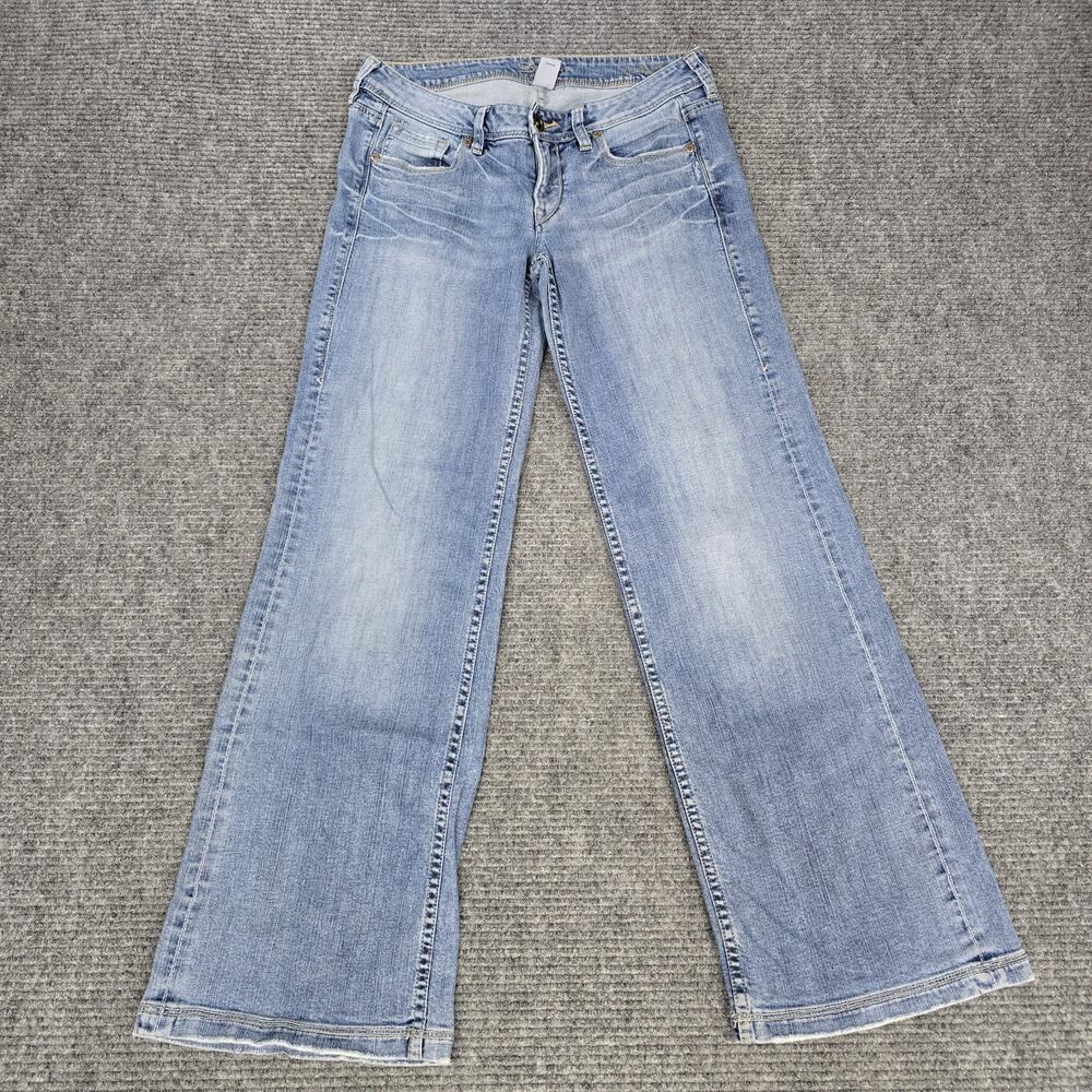 Silver Jeans Faro Womens 30x33 Light Wash Low Rise Bootcut Flare Y2K